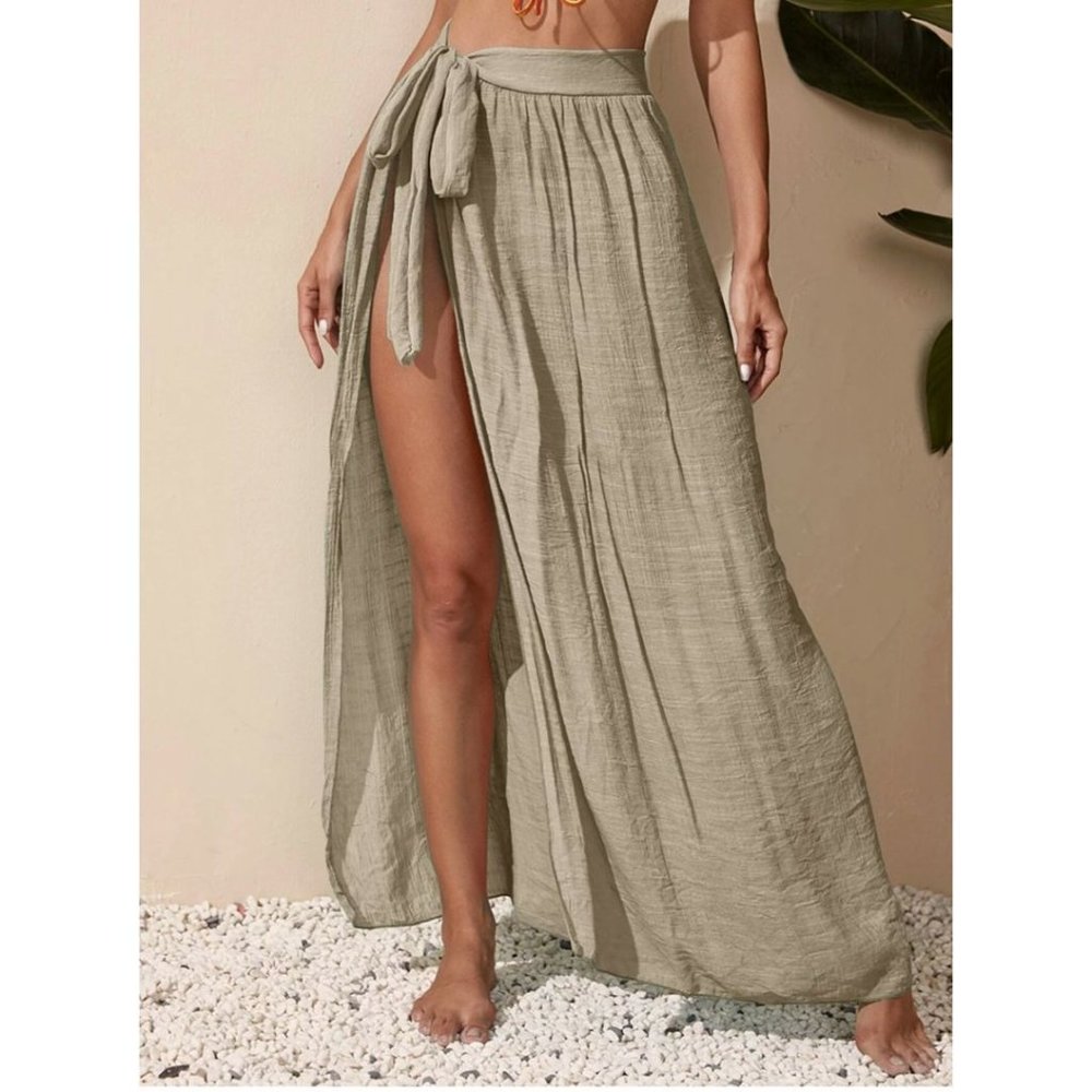 Sand Knot Waist Cover Up Skirt
